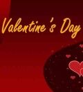 a poster with heart and valentine's day written