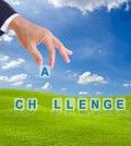 hand putting challenge alphabets