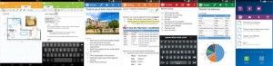 Screenshots of Microsoft Onenote Android App