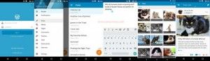 Screenshots of WordPress Android App