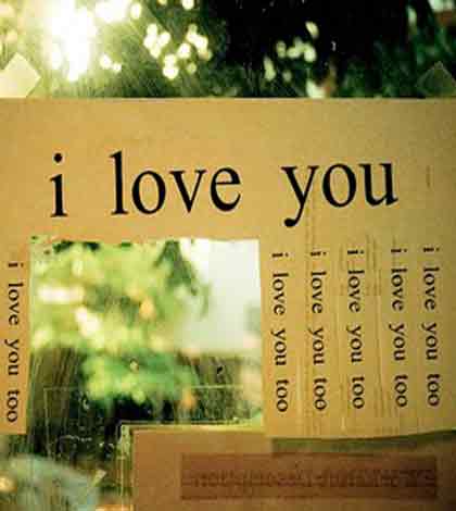 I love you written all over for Valentine's Day