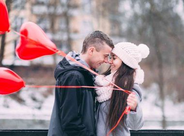 Man and woman hugging to express true love between them