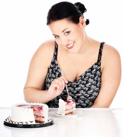 woman trying to stop overeating