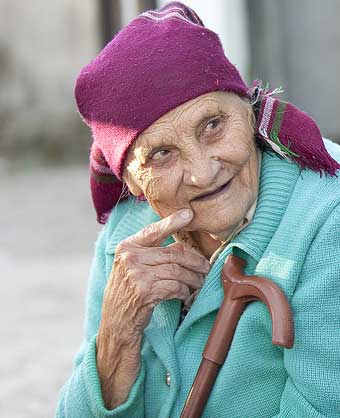 An elderly woman looking for love and respect