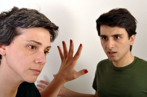 man and woman having friendship problems