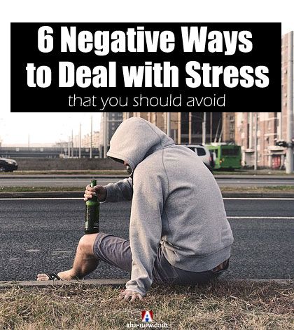 Photo showing drinking man as negative ways to deal with stress