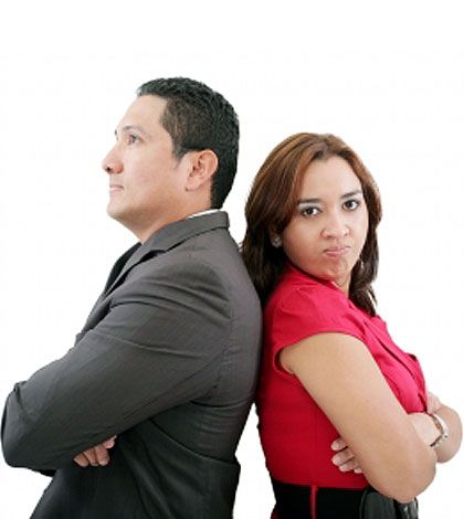 Man and woman having relationship issues