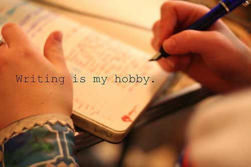 picture with writing is my hobby written on it