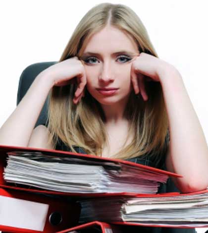 Overworked office girls needing time saving tips