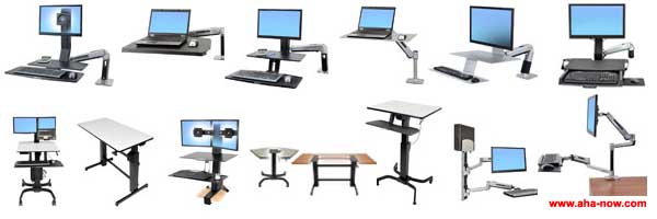 All models of sit to stand products of Ergotron