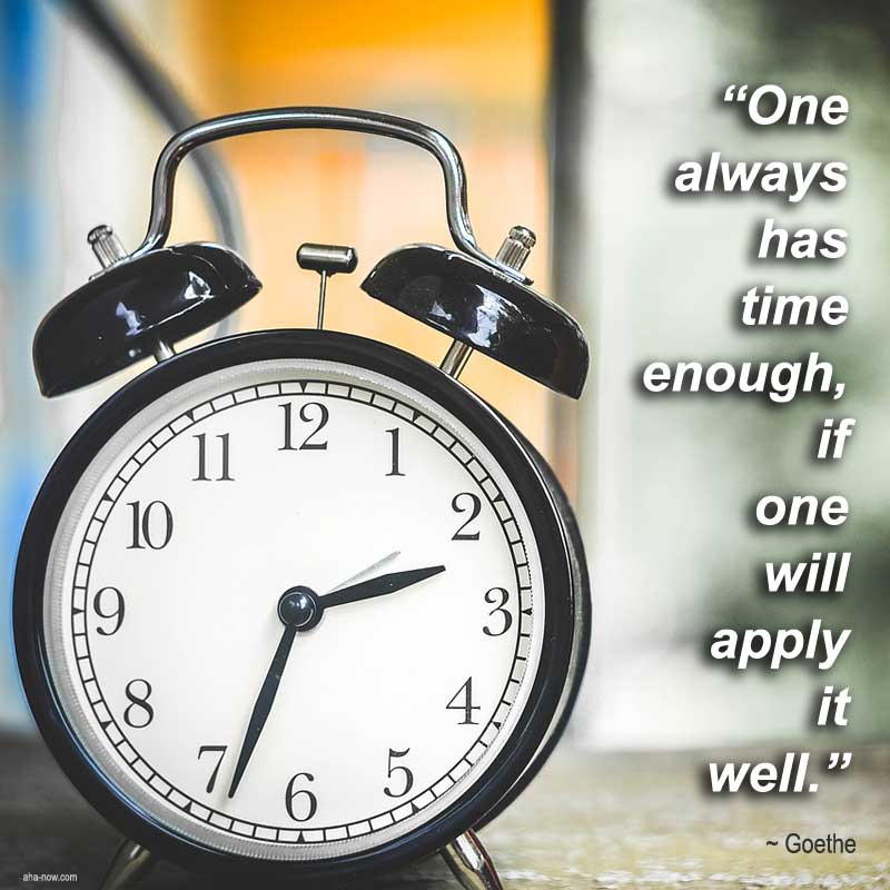 How To Understand And Utilize Time | Aha!NOW