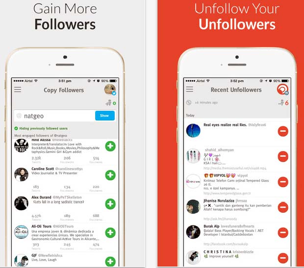 Screenshot of Crowdfire App