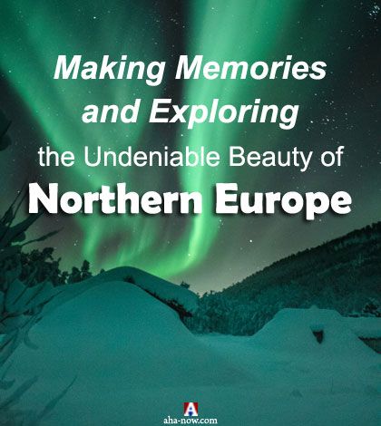 Photo of aurora borealis or polar lights of green color to make memories of northern Europe