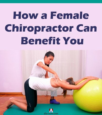 A female chiropractor treating a woman