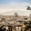 Overview of Barcelona City with the Cathedral in the background