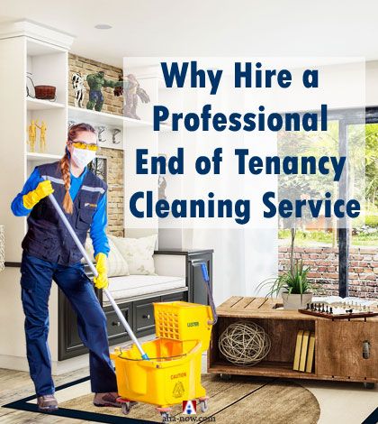 A professional cleaner from end of tenancy cleaning service inside a house