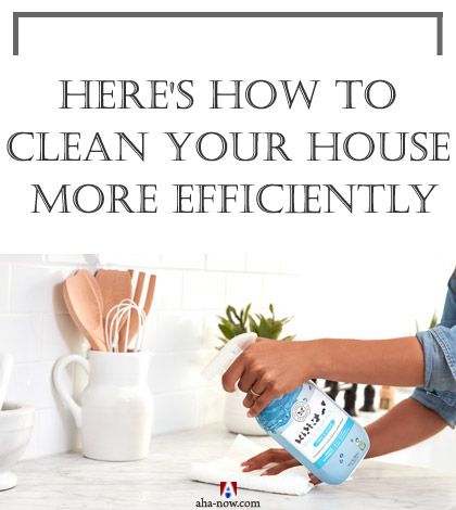 Woman cleaning her house using spray and cloth