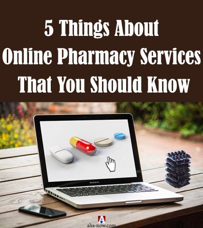Ordering medicine on laptop through online pharmacy services