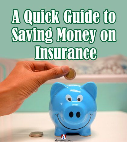 A hand putting coin into a blue piggy bank from money saved in insurance