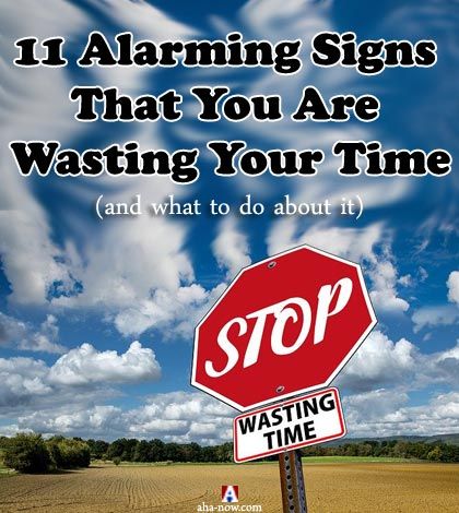 Stop wasting time sign board