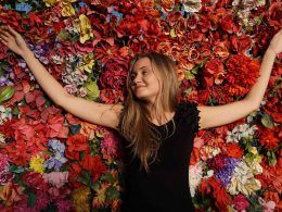 Girl with high dopamine level feeling good as on bed of roses