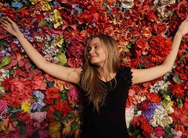 Girl with high dopamine level feeling good as on bed of roses